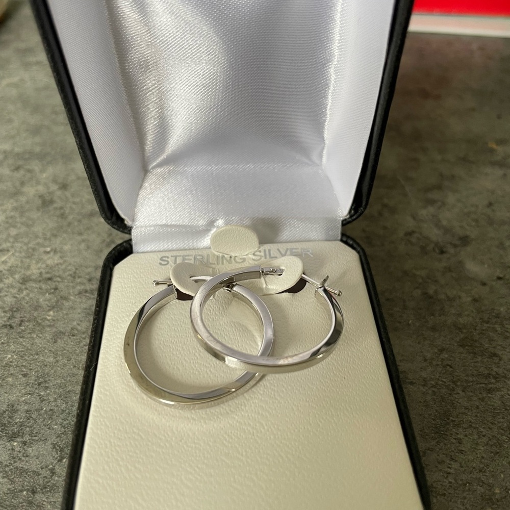 Sterling Silver Hoop Earrings